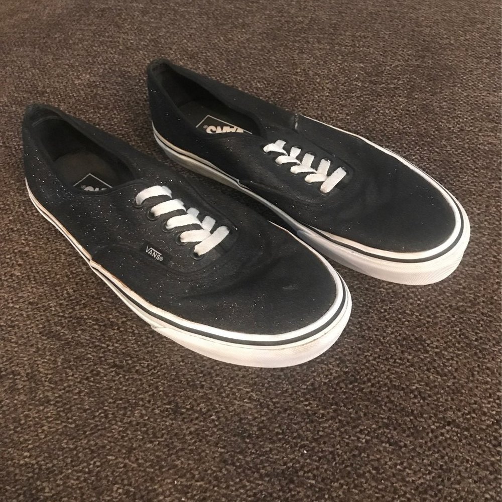 Vans glitter skate shoes